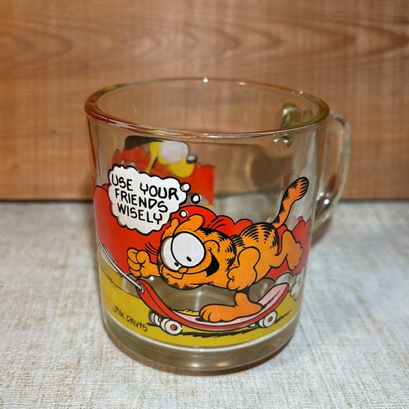 Vintage Garfield Glass Mug McDonalds 1978 - Jim Davis / Anchor Hocking - Picture 9 of 13